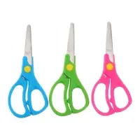 Ножницы детские 13 см, закругленные концы, пластиковые ручки, МИКС Ножницы детские 13 см, закругленные концы, пластиковые ручки, МИКС