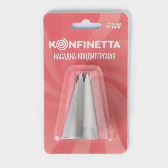 Насадка кондитерская KONFINETTA «Открытая звезда», d=3 см, выход 1 см, нержавеющая сталь Насадка кондитерская KONFINETTA «Открытая звезда», d=3 см, выход 1 см, нержавеющая сталь