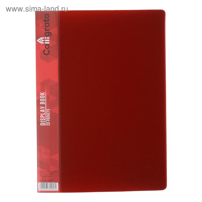 Набор папок А5, 20 вкладышей, Calligrata, карман на корешке, красные, 3 штуки Набор папок А5, 20 вкладышей, Calligrata, карман на корешке, красные, 3 штуки