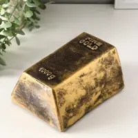 Копилка "Золотой слиток" 16,5х11,5х8 см