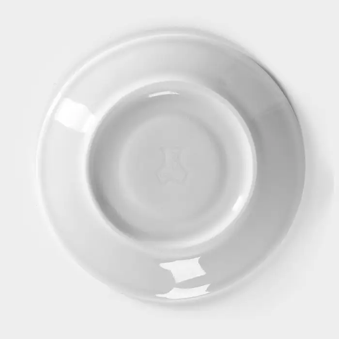 Блюдце Добрушский завод &laquo;Бельё&raquo;, d=11.5 см, фарфор, белое