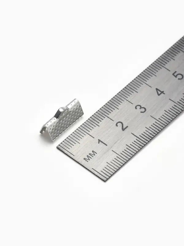 Зажим для ленты (набор 10 шт.) 16 мм СМ-341, цвет серебро