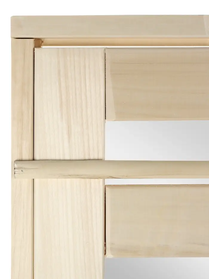 Дверь для бани и сауны &laquo;Зебра&raquo;, коробка 170&times;70 см, деревянная, стекло 4 мм