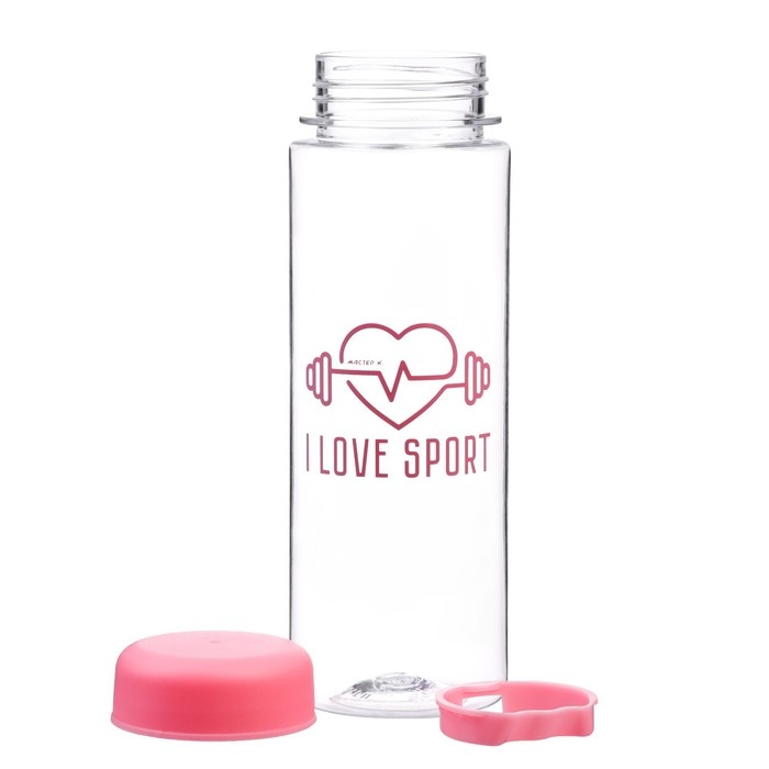 Бутылка для воды, 500 мл,  Бутылка для воды, 500 мл, "Я люблю спорт"