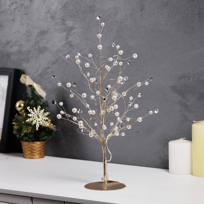 Светодиодный куст «Капли росы» 35 × 26 × 3 см, 10 LED, постоянное свечение, от батареек CR2032х2 (в комплекте), свечение тёплое белое Светодиодный куст «Капли росы» 35 × 26 × 3 см, 10 LED, постоянное свечение, от батареек CR2032х2 (в комплекте), свечение тёплое белое