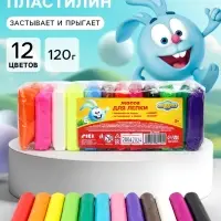 Воздушный пластилин, прыгающий &laquo;Смешарики&raquo;, 12 цветов