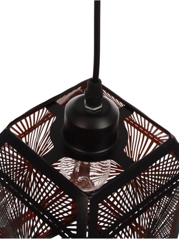 Светильник Светильник "Кэлшот" (Сияние) 1х40Вт Е27 черный 13х13х20+100см