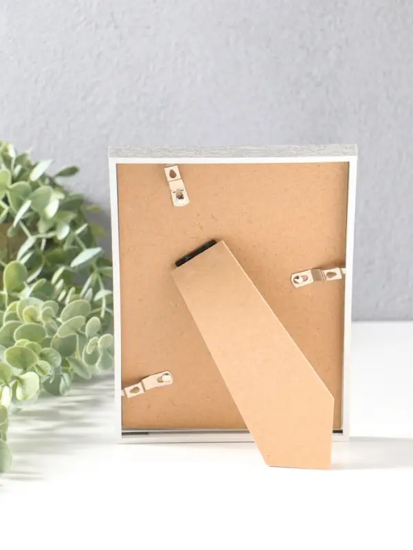 Фоторамка пластик 13х18 см "Современная классика" серый и белый 19х13,8х1,5 см