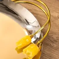 Блюдо "Тюльпаны" 44х30х3 см, нержавеющая сталь