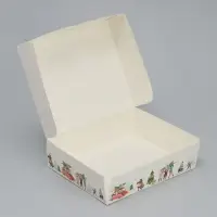Коробка складная «Новогодняя суета», 20 х 17 х 6 см