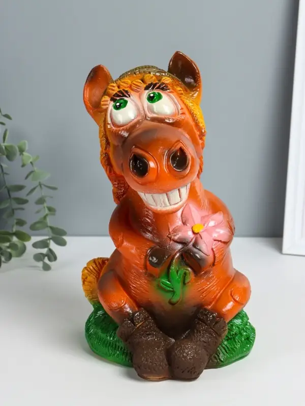 Копилка Копилка "Лошадка с ромашкой" 28х17х21 см