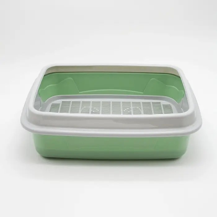 Туалет с бортом с сеткой, 45&times;34&times;15 см, серый, оливковый