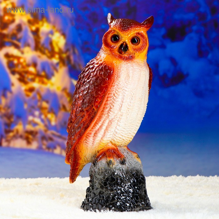 Садовая фигура Садовая фигура "Сова на камне" большая 20х25х55см