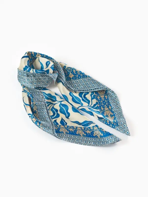 Платок женский MINAKU 70*70 см, изумрудный