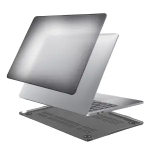 Чехол для MacBook Air 15 (2025/2024/2023) кристалл черный (A2941 M2/A3114 M3/A3241 M4)