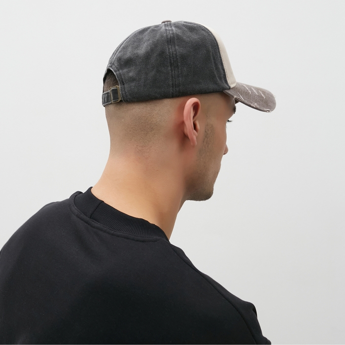 Кепка мужская MINAKU, цвет чёрный, размер 56-58 Кепка мужская MINAKU, цвет чёрный, размер 56-58