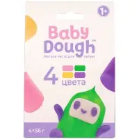 Тесто BabyDough 4 шт в коробке зеленый щипок №3