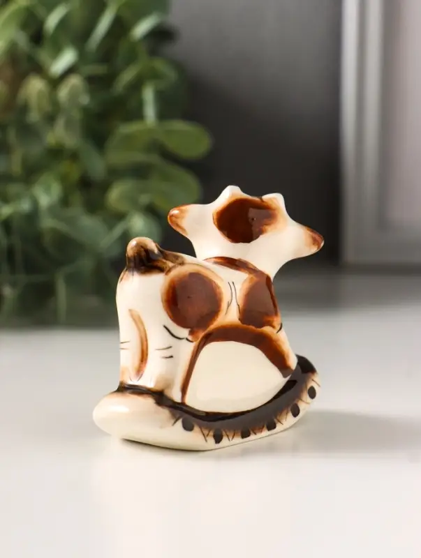 Фигурка фарфор &laquo;Козлик - качалка&raquo;, 6.5 см, гжель цветная, МИКС