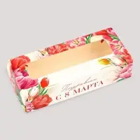 Коробка складная &laquo;Поздравляю с 8 Марта!&raquo;, 17&times;7&times;4 см