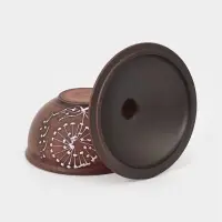 Кокотница &laquo;Одуванчик&raquo;, 700 мл, 15&times;15&times;14 см, красная глина