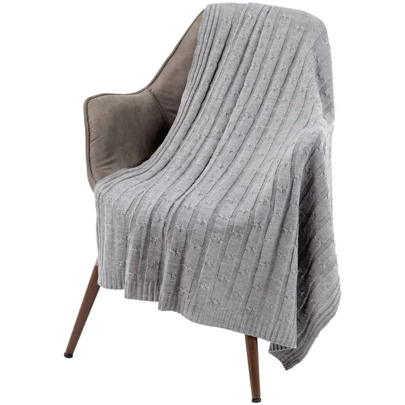 Плед Trenza, светло-серый Плед Trenza, светло-серый