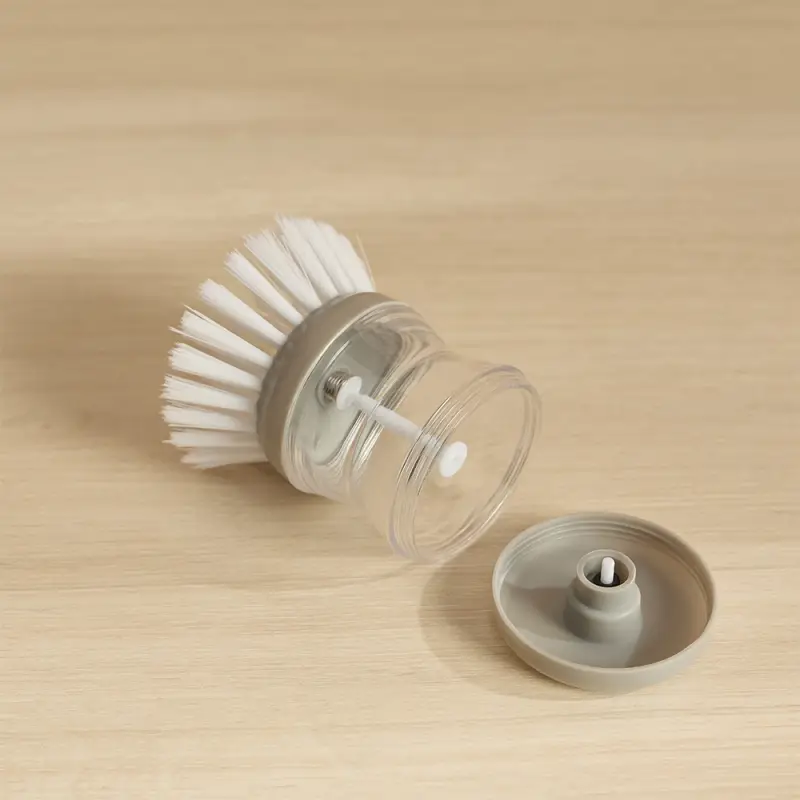 VETTA Щетка для посуды с мыльницей и дозатором, пластик, 8см