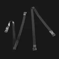 Лямки для бюстгальтера, силиконовые, фурнитура металл, 1 см, 37 см, пара, прозрачные