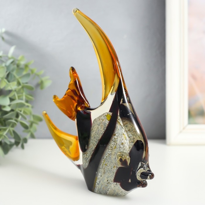 Сувенир стекло Сувенир стекло "Рыба экзот" под муранское стекло 23,5х4х20 см