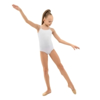 Купальник для гимнастики и танцев Grace Dance, р. 30, цвет белый