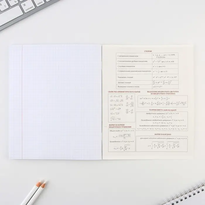 Тетрадь в клетку, предметная, 48 л.,на скрепке, А5 &laquo;ИСТОРИЧЕСКИЕ ЛИЧНОСТИ. Алгебра&raquo;