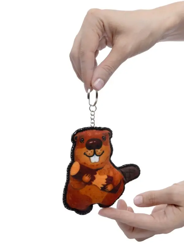 Игрушка мягкая. Брелок своими руками "Бобр"