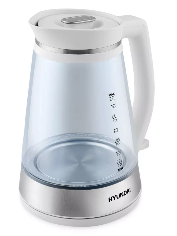 Чайник HYK-G3037 1,9л 3000Вт белый (стекло) Чайник HYK-G3037 1,9л 3000Вт белый (стекло)