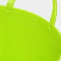 Корзина для белья мягкая, 27 л, d=37.5 см, h=30 см, ярко-зелёная