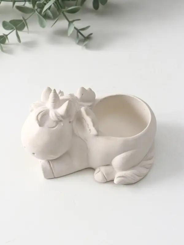 Подставка под мелочей «Единорог», 8×12×9 см, натуральный