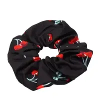 Резинка для волос "Орбита гранд" вишенки, 15 см, чёрный