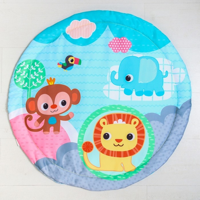 Развивающий коврик с дугами «Друзья Африки», 84х84 см. Развивающий коврик с дугами «Друзья Африки», 84х84 см.