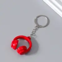 Брелок пластик "Наушники" МИКС 4х3,7х2 см