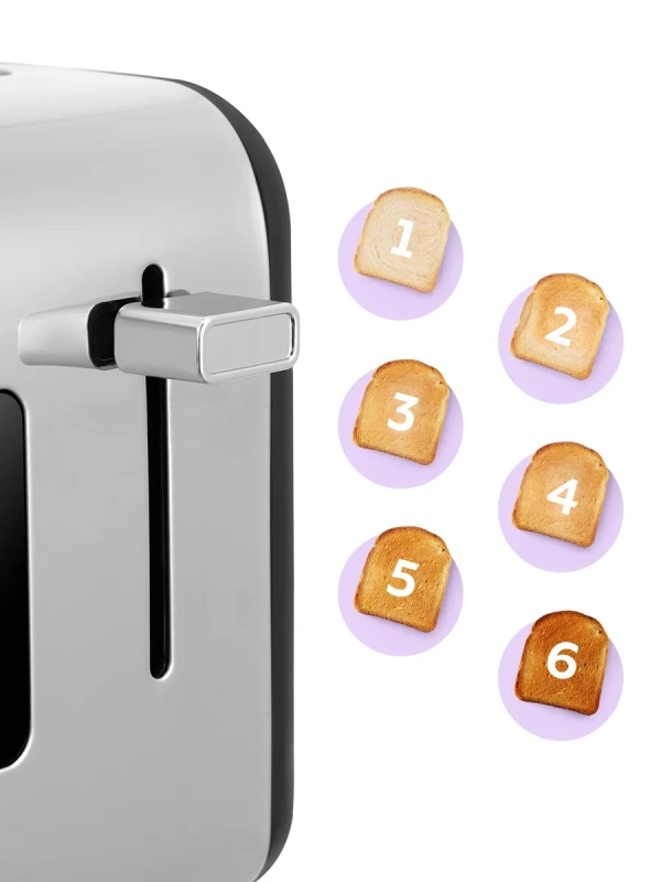 Тостер с поддоном для крошек КТ-6497 - 850 Вт