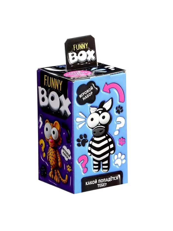 Игрушка - сюрприз Funny Box WOOW TOYS &laquo;Зверятки&raquo;: брелок, наклейки, карточка