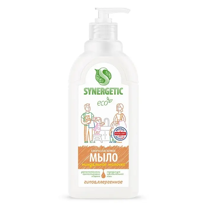Жидкое мыло Synergetic &laquo;Миндальное молочко&raquo;, 500 мл
