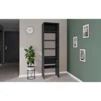 Модульная Гардеробная система Модус стеллаж 2,09х0,6х0,42 графит