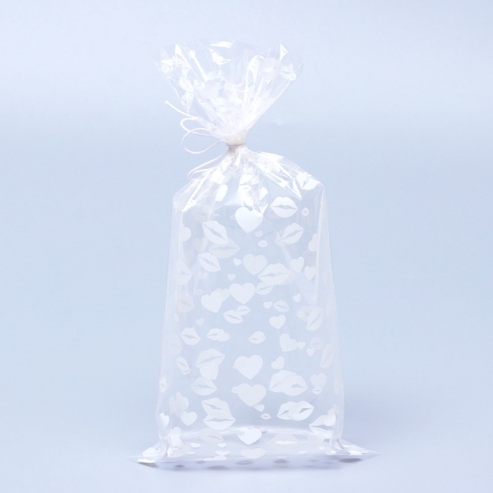 Пакет фасовочный БОПП, Пакет фасовочный БОПП, "Поцелуи" 15*30 см набор 50 шт