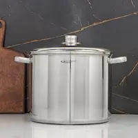 Кастрюля Катунь &laquo;Гретта&raquo;, 11 л, d=26 см, с крышкой, капсульное дно, индукция, нержавеющая сталь, AISI - 201, хромированная