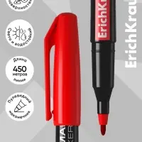 Маркер перманентный ErichKrause. P-70, красный, узел 1.0 мм