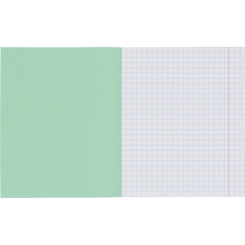 Тетрадь школьная А5 12л ГОЗНАК крупная клетка 60г/м2 зеленая  бел96% уп20шт