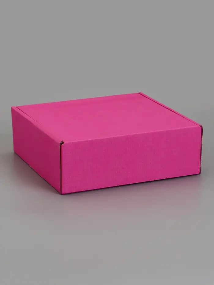Коробка самосборная, розовая, для подарков, хранения и отправки посылок, 23&times;23&times;8 см