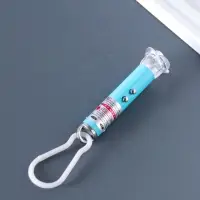 Фонарик-лазер брелок на карабине "Цветок" пастель МИКС 2,5х2,5х8 см