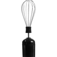 Блендер Sakura SA-6266SBK, погружной, 600 Вт, 2 скорости, стакан 0.7 л, чоппер 0.5 л, венчик