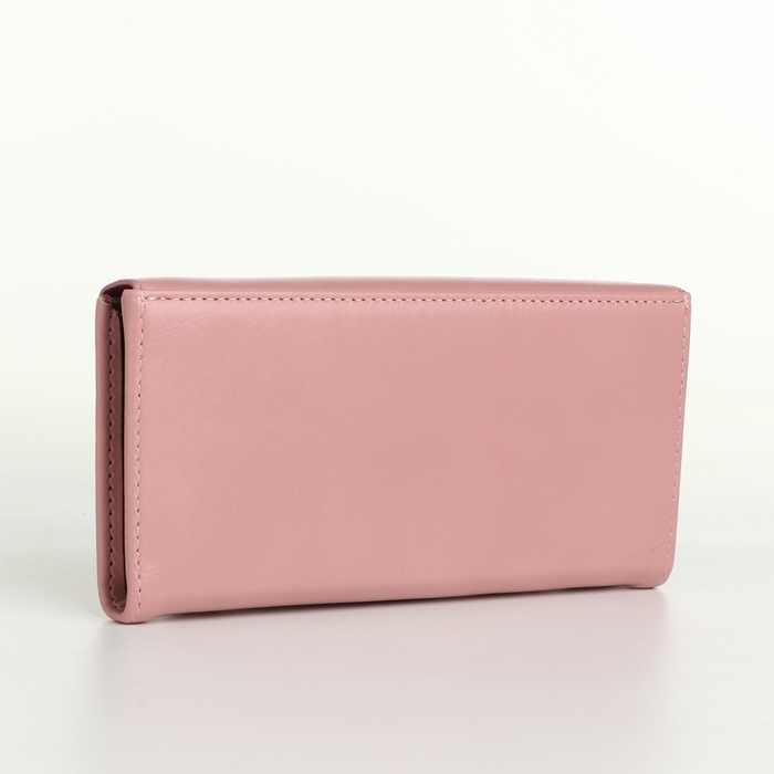 Кошелёк женский на магните, цвет розовый