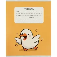 Тетрадь 10 штук, 24 листа в клетку Calligrata &laquo;Уточка&raquo;, блок №2, 5 видов